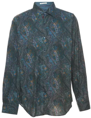 1990s Paisley Print Shirt - XL