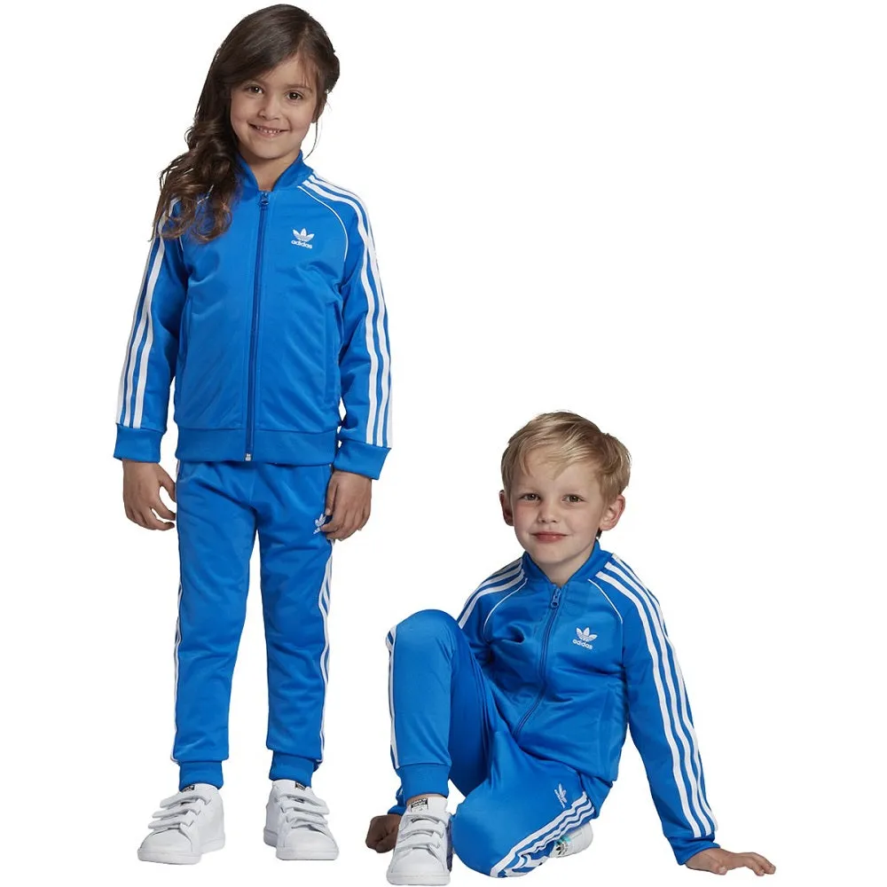 Adidas SST Kids' Tracksuit Set Blue Bird-White