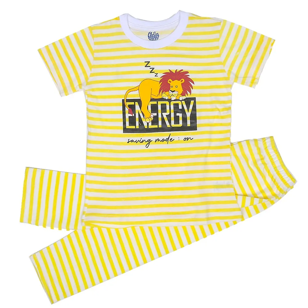 Boys Knitted Nightwear Energy - White