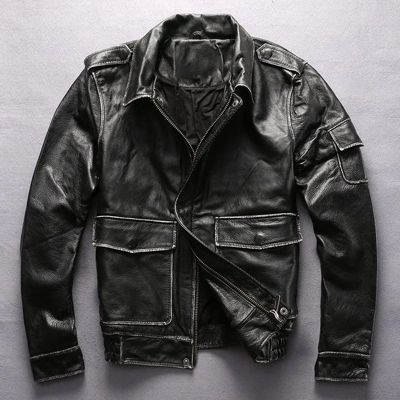 Bron Men's G1 Cowhide Leather Jacket