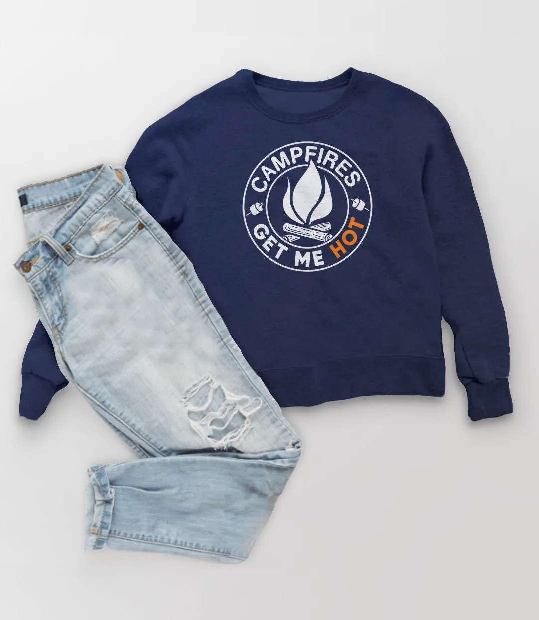 Campfires Get Me Hot" Fall Sweatshirt