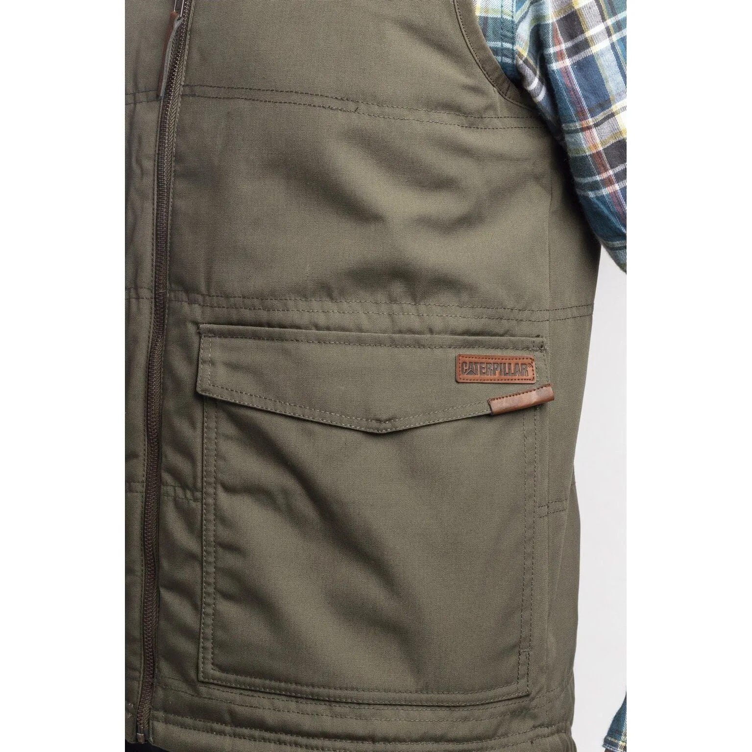 Caterpillar Ag Zip-Up Gilet Vest Mens