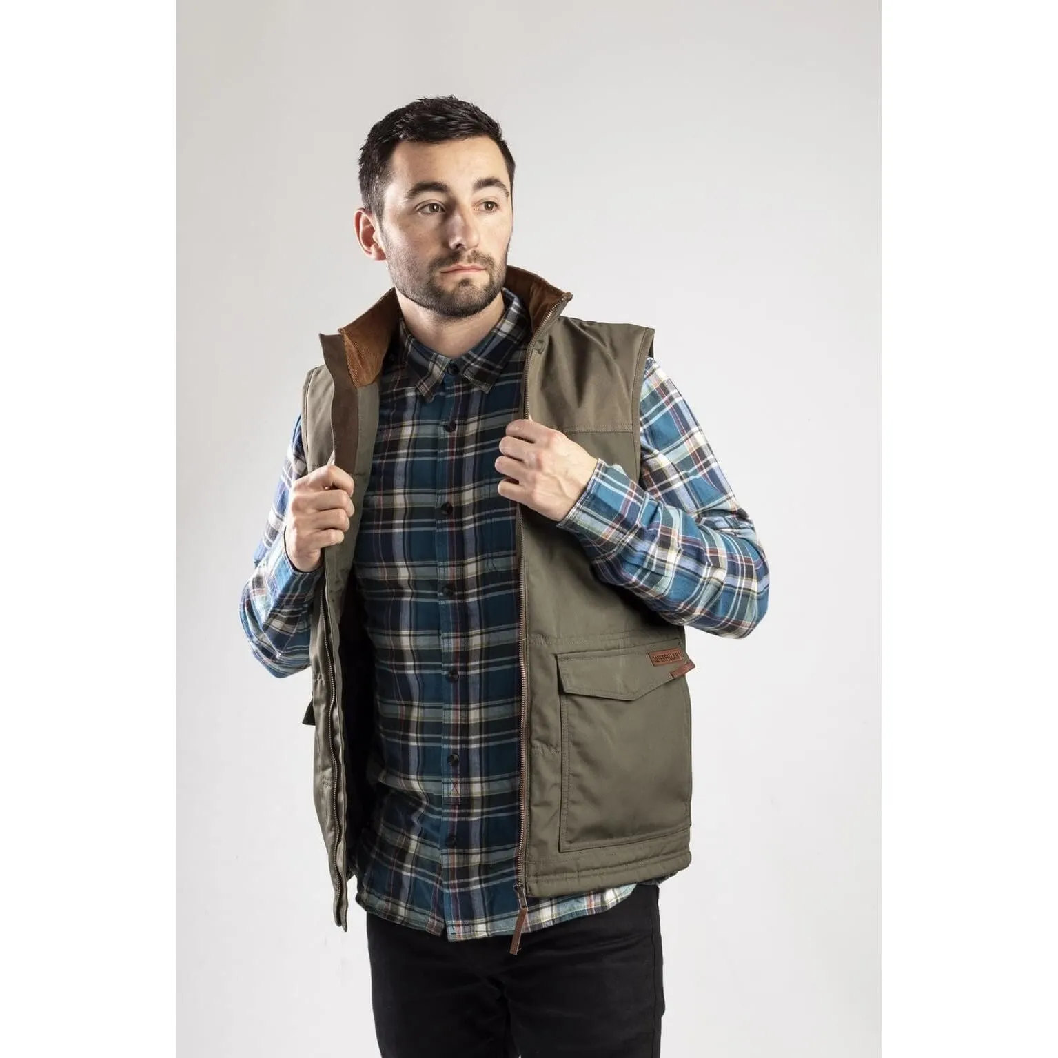 Caterpillar Ag Zip-Up Gilet Vest Mens