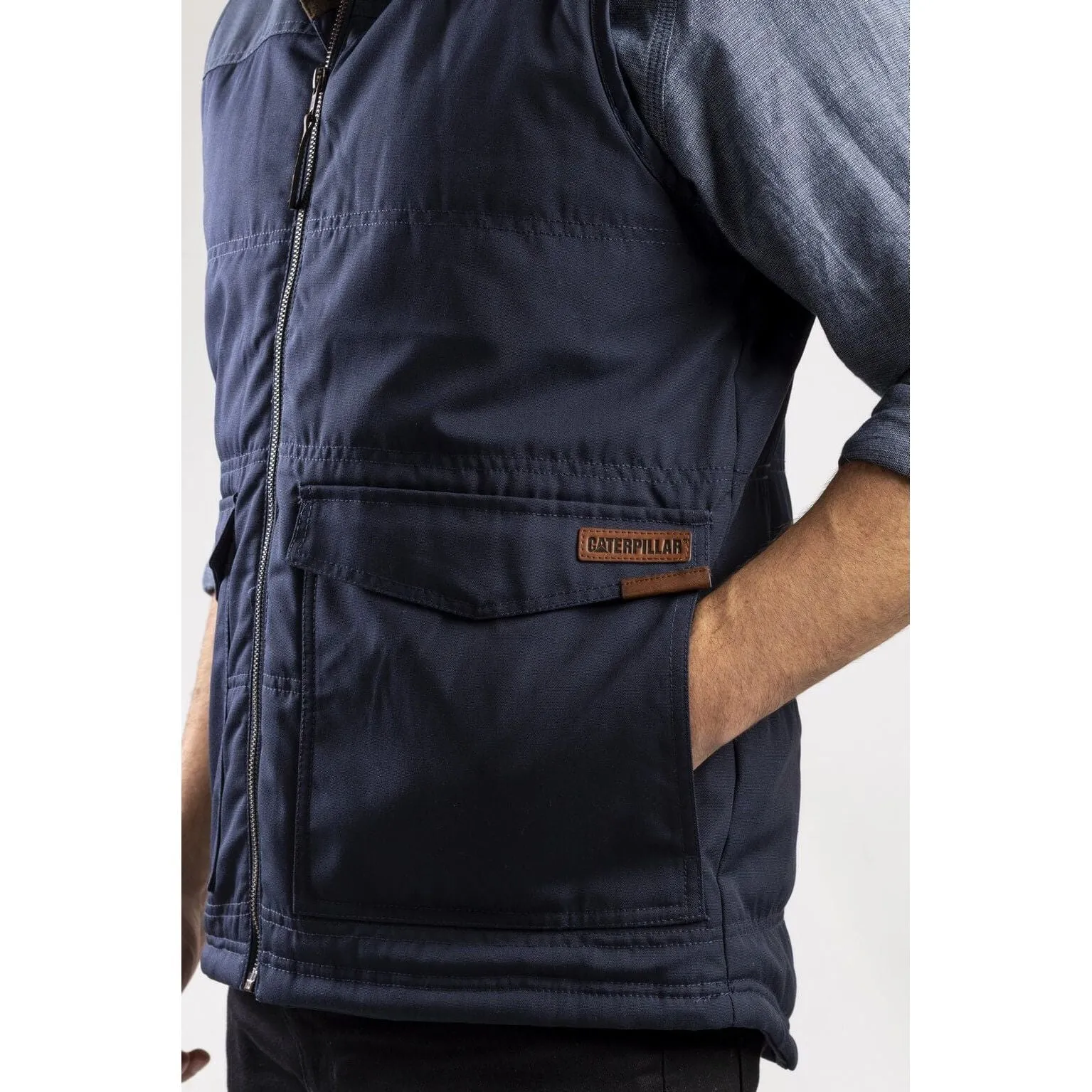 Caterpillar Ag Zip-Up Gilet Vest Mens