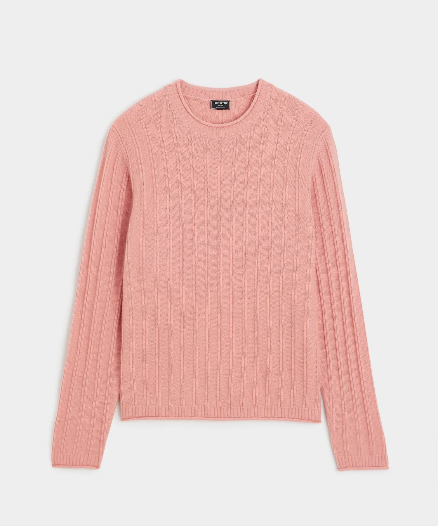 Channel Crewneck in Shell Pink