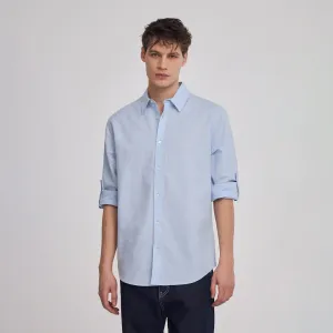 Classic Collar Long Roll Up Sleeve Shirt