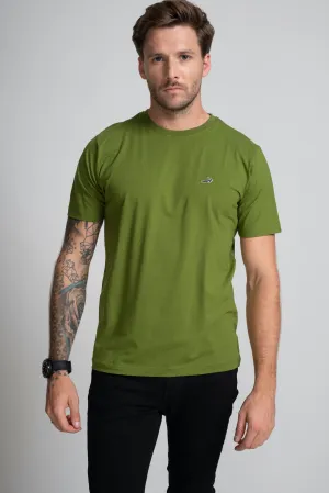 Classic Fit Short sleeves-CasualCrew Neck - Grass Hopper