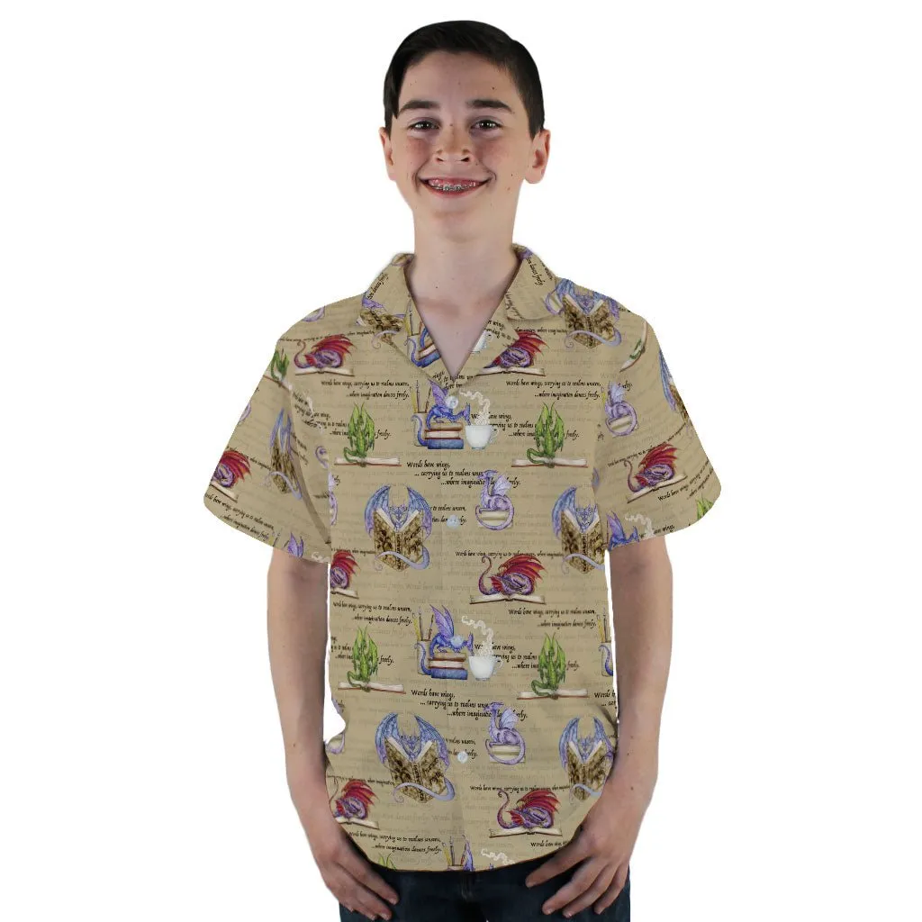 Dragon Bookworm Youth Hawaiian Shirt