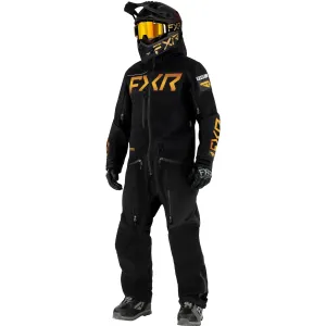 FXR Ranger Instinct Lite Snowmobile Monosuit Black/Gold