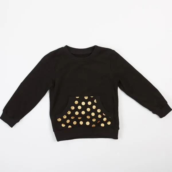 Gold Dot Pocket Sweatshirt