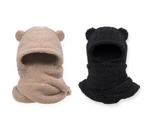 Hat Scarf and Gloves 3 In 1 Cute Bear Plush Hat