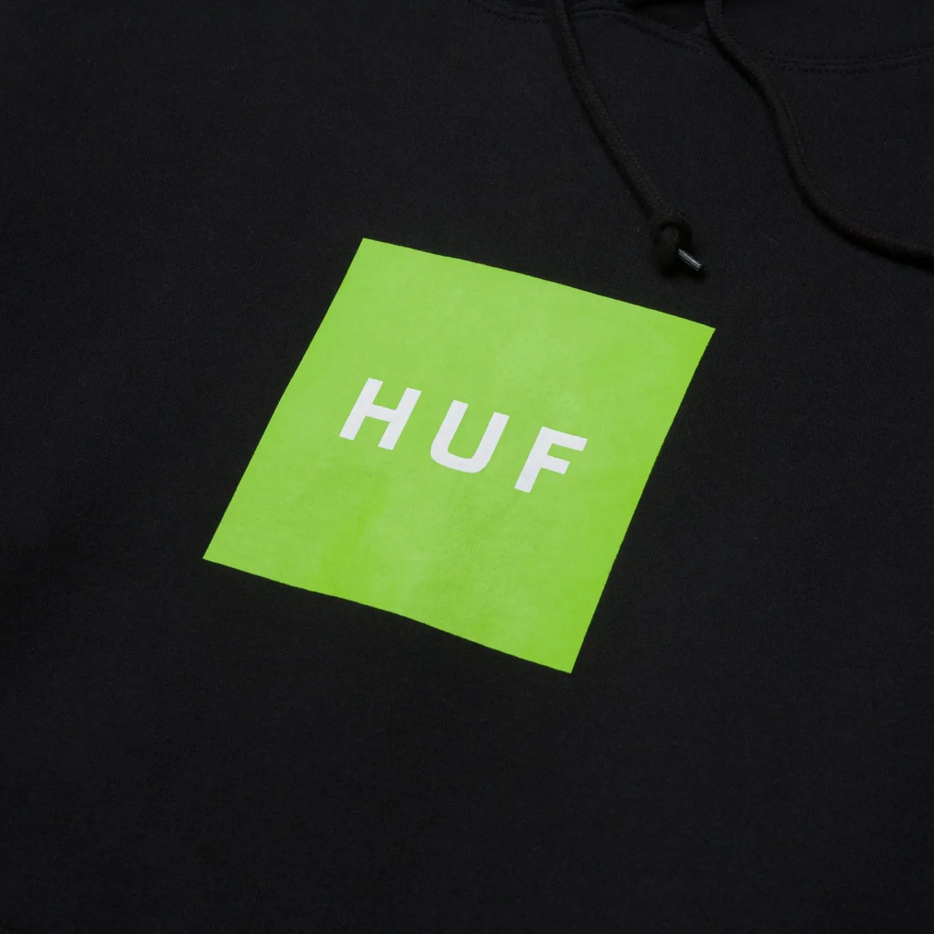 HUF | ESSENTIALS BOX LOGO HOODIE  { BLACK