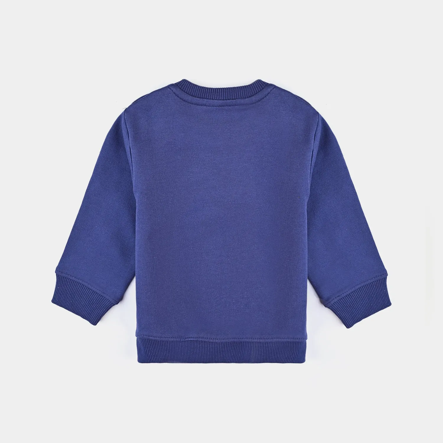 Infant Boys Cotton Terry Sweatshirt Cool Dino-Navy Blue