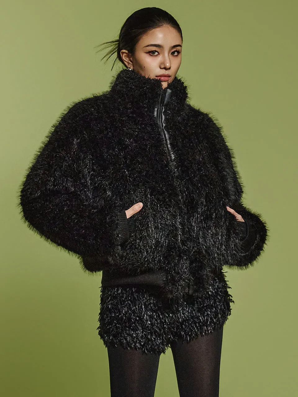 J2513 Fur Jumper Jacket