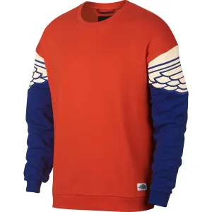 Jordan Wing Classic Crew Men's Sweatshirt Orange-Royal Blue-White