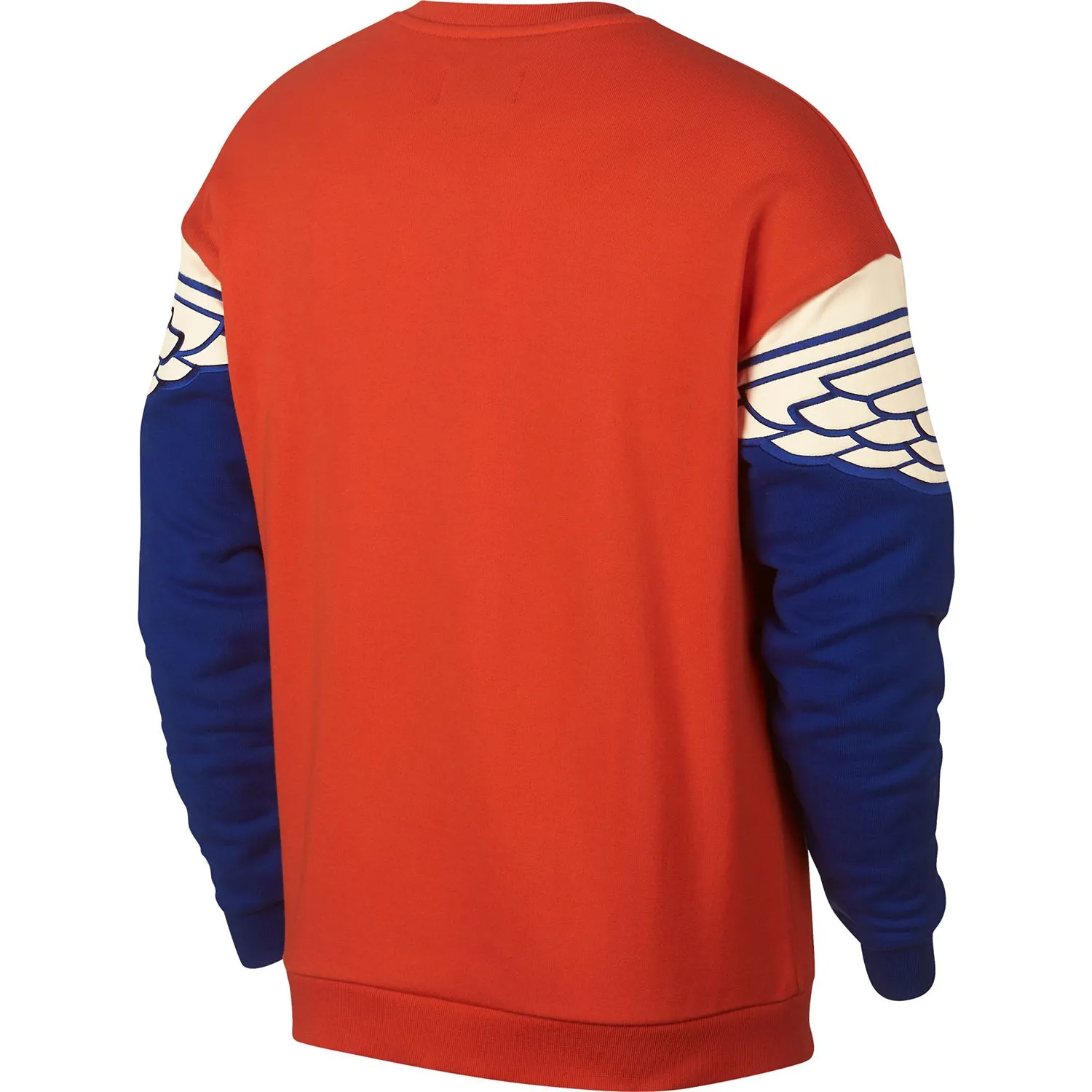 Jordan Wing Classic Crew Men's Sweatshirt Orange-Royal Blue-White