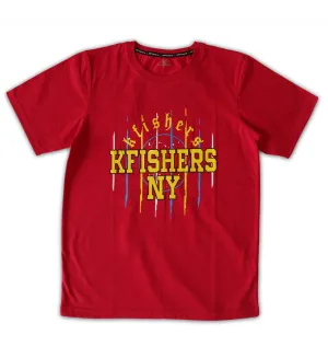 Kfishers Mens Short Sleeve Tshirt Red