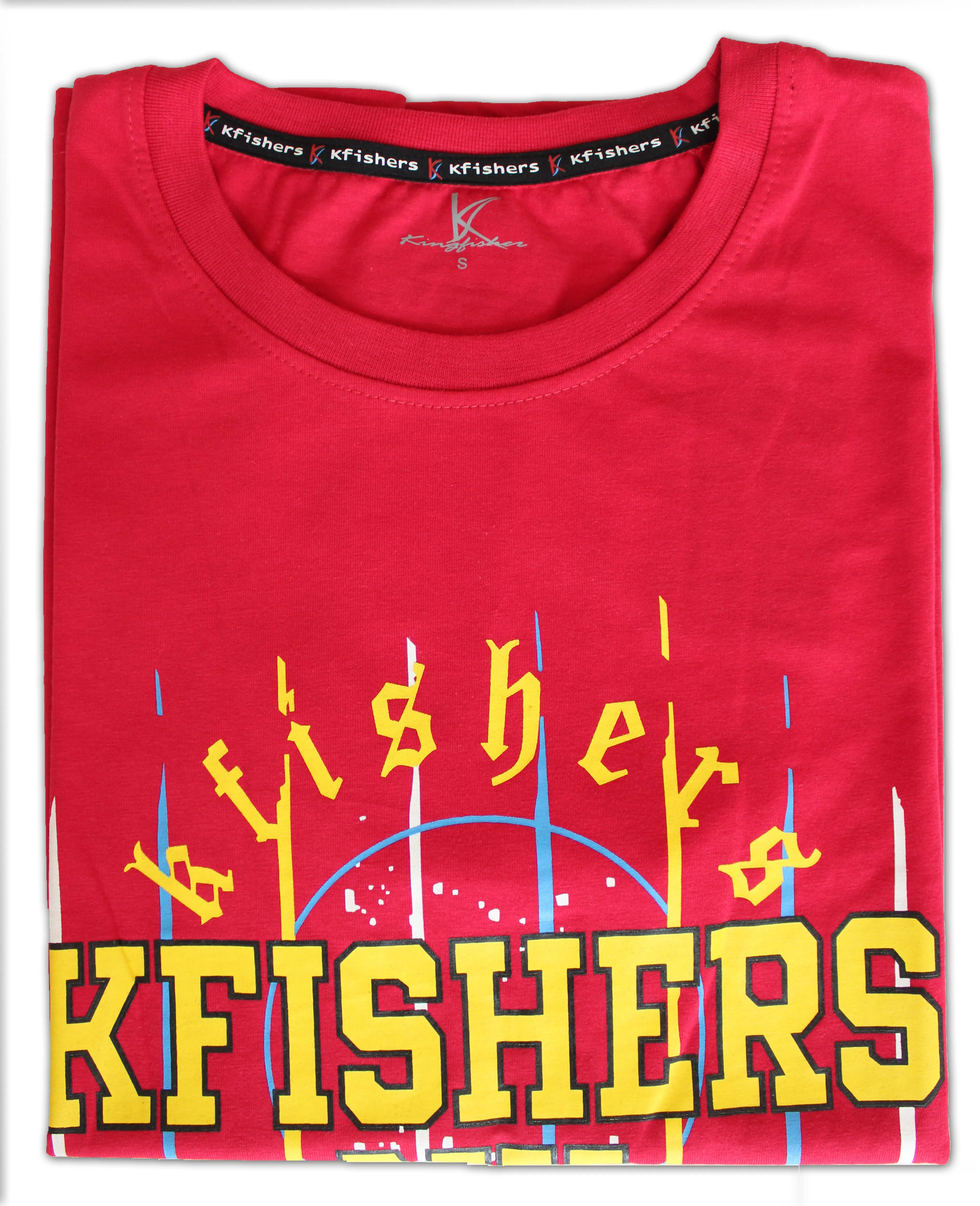 Kfishers Mens Short Sleeve Tshirt Red