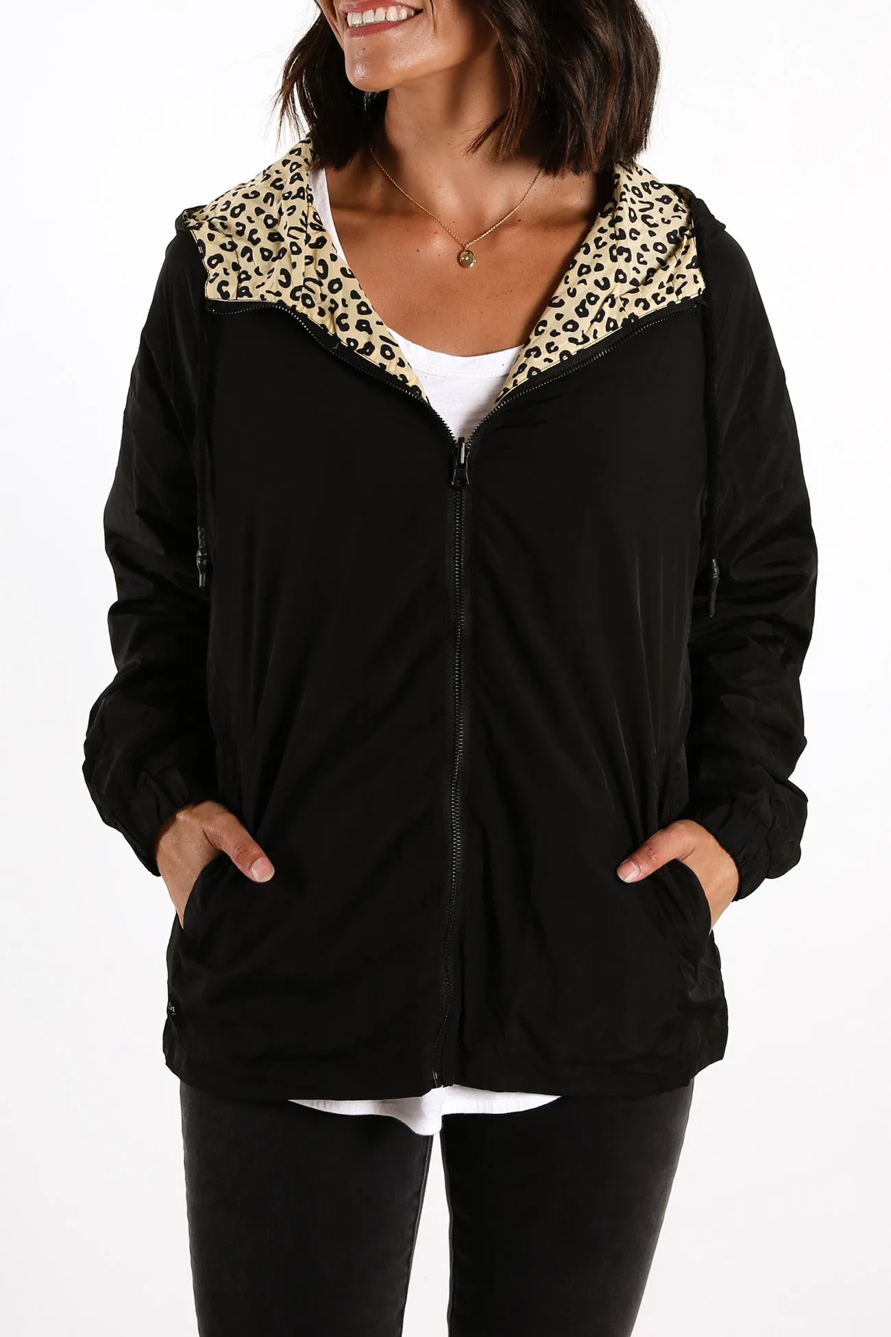 Leopard Reversible Spray Jacket Multi