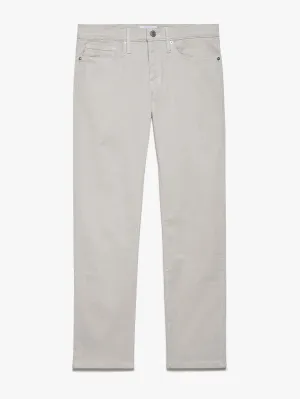 L'Homme Slim Crop Brushed Twill -- Milk Beige