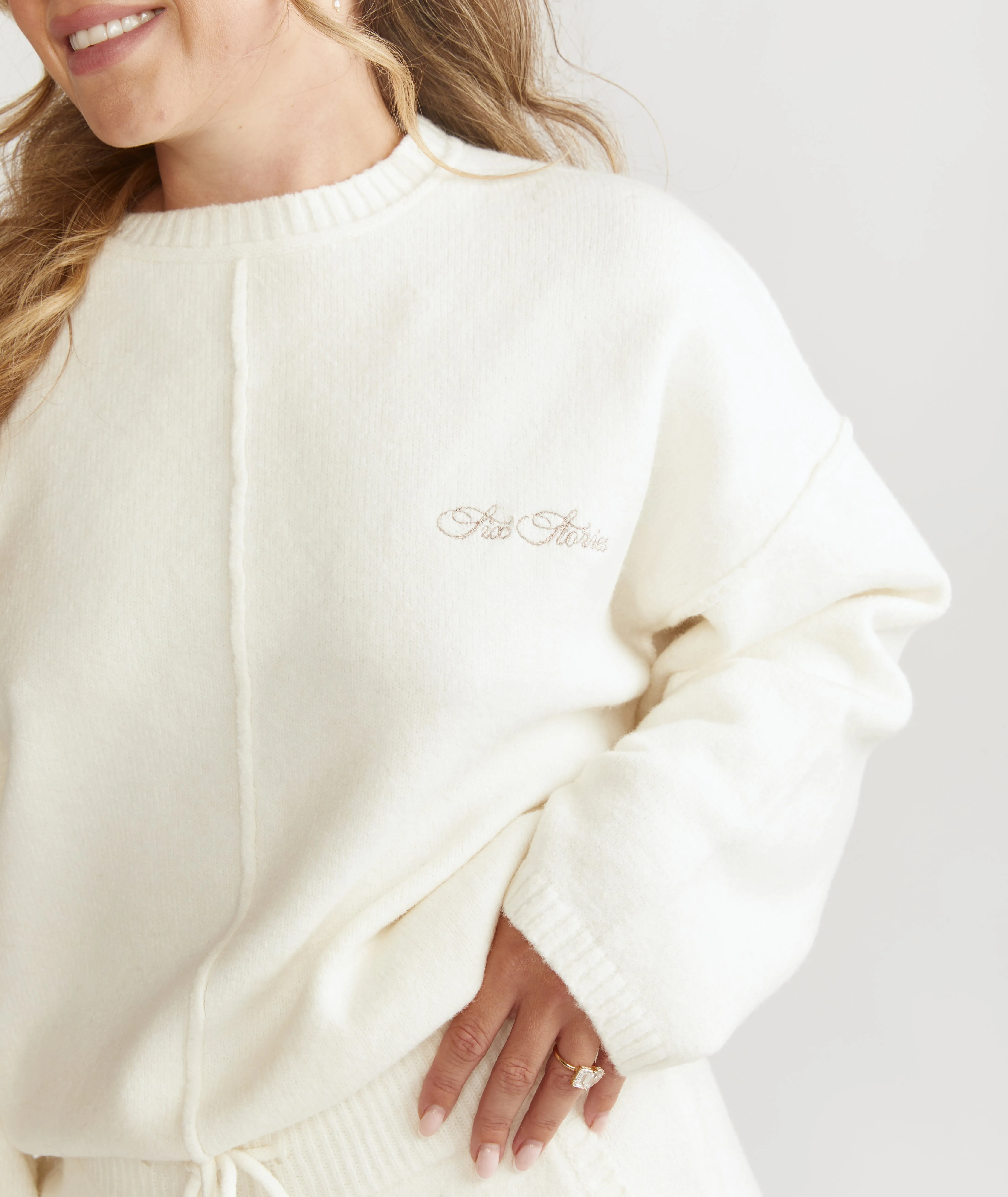 Limited Edition Oversized Knit Jumper - Cream