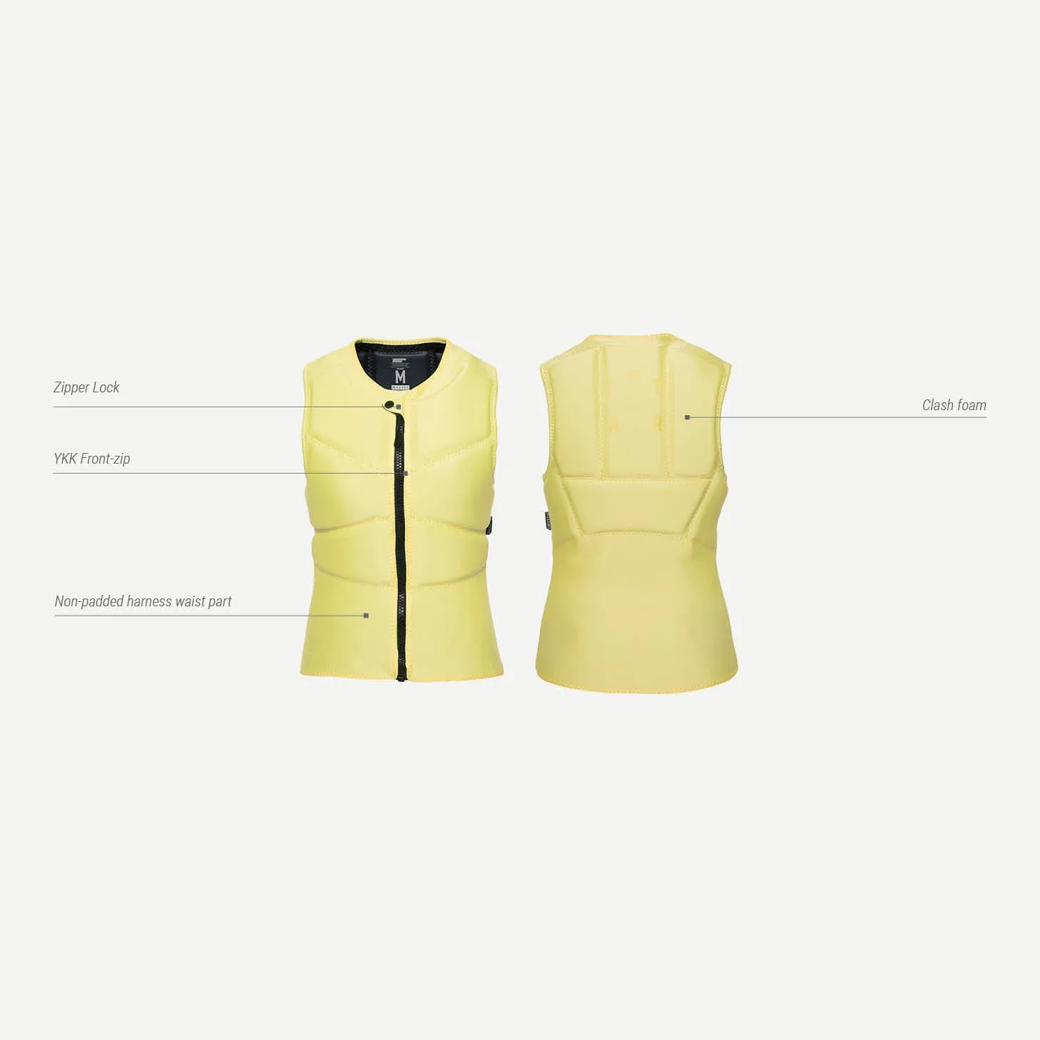 Mystic Star Impact Fzip Wmn's Vest-Pastel Yellow