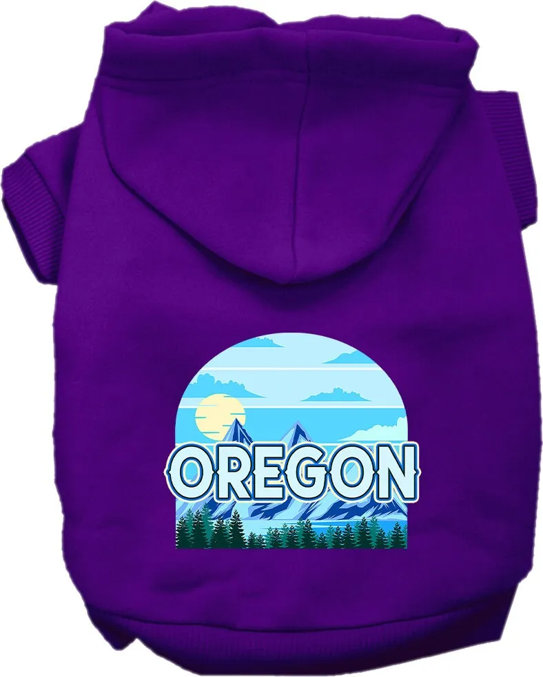 Pet Dog & Cat Screen Printed Hoodie for Medium to Large Pets (Sizes 2XL-6XL), "Oregon Trailblazer"