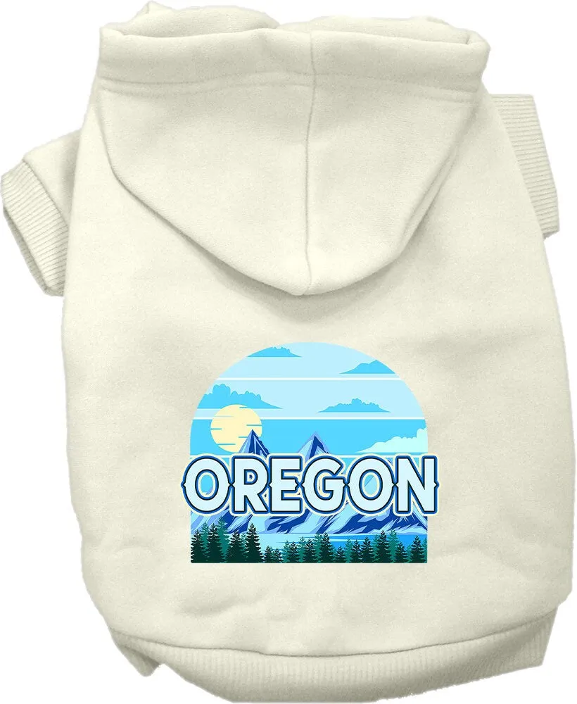 Pet Dog & Cat Screen Printed Hoodie for Medium to Large Pets (Sizes 2XL-6XL), "Oregon Trailblazer"