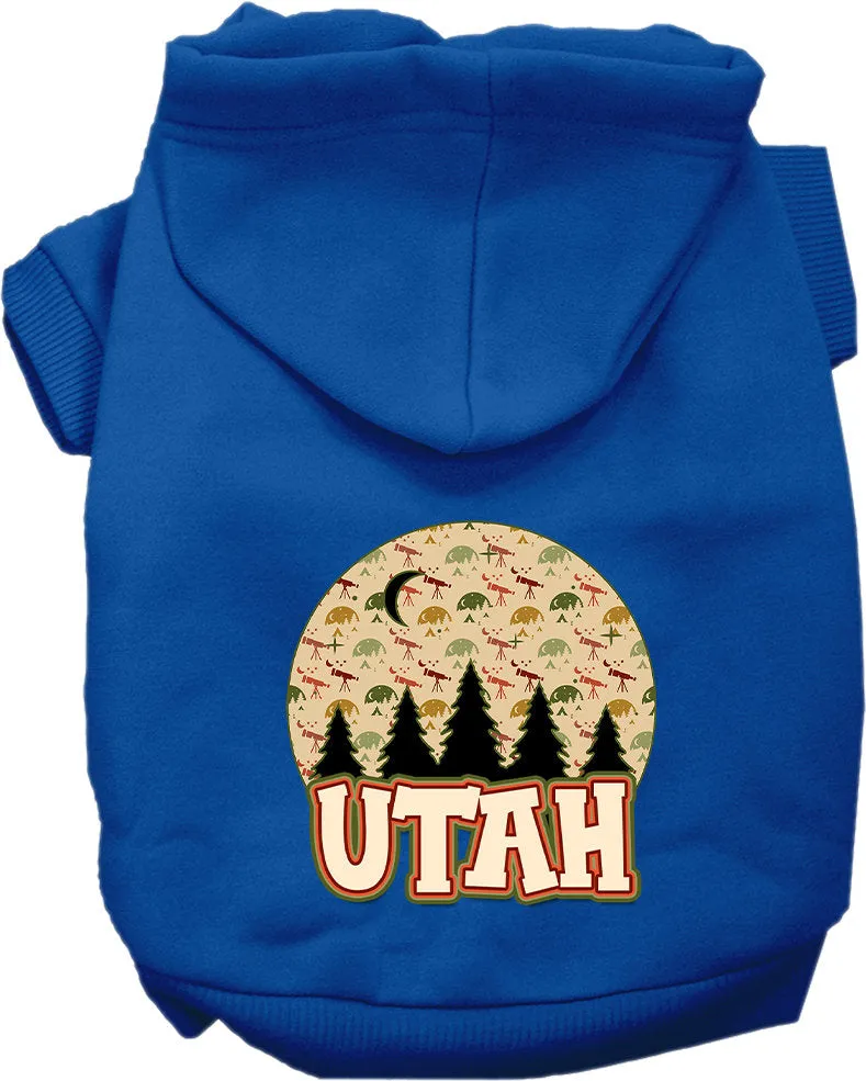 Pet Dog & Cat Screen Printed Hoodie for Medium to Large Pets (Sizes 2XL-6XL), "Utah Under The Stars"