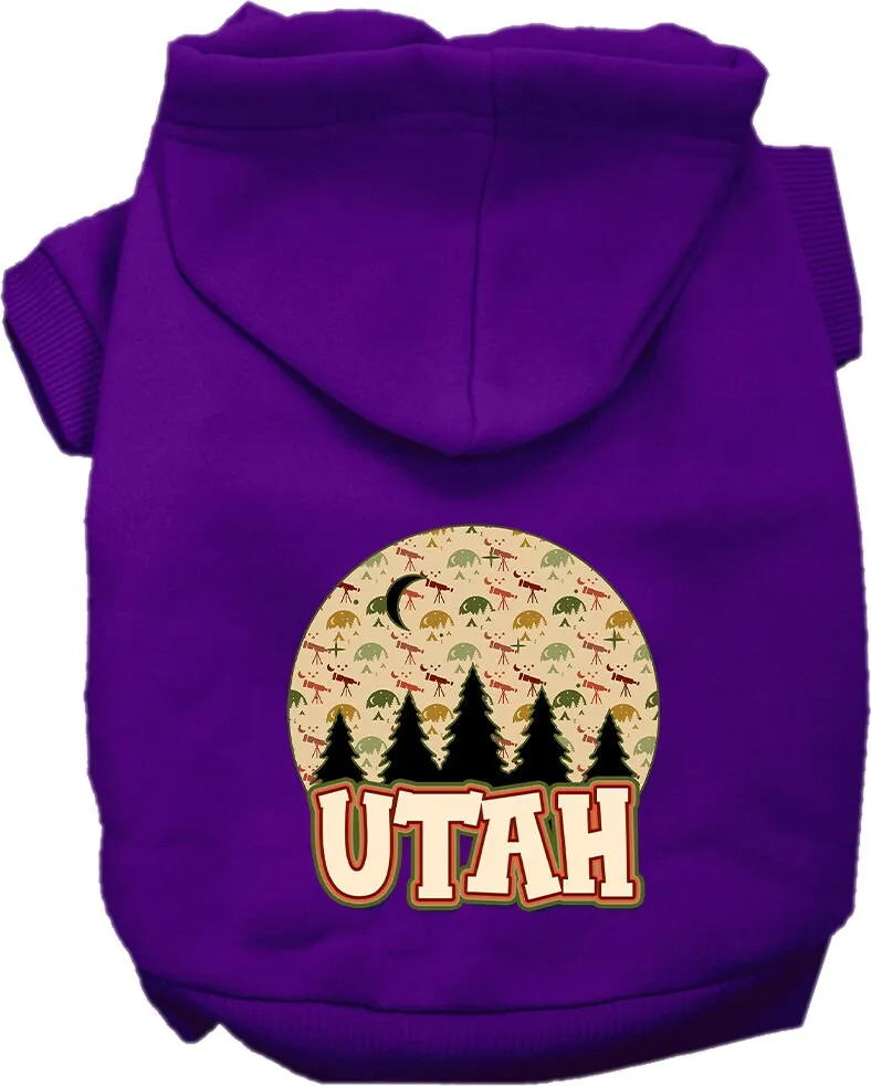 Pet Dog & Cat Screen Printed Hoodie for Medium to Large Pets (Sizes 2XL-6XL), "Utah Under The Stars"