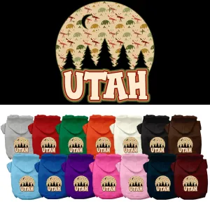 Pet Dog & Cat Screen Printed Hoodie for Medium to Large Pets (Sizes 2XL-6XL), "Utah Under The Stars"