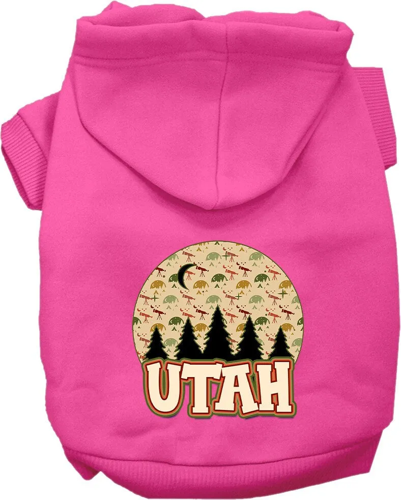 Pet Dog & Cat Screen Printed Hoodie for Medium to Large Pets (Sizes 2XL-6XL), "Utah Under The Stars"