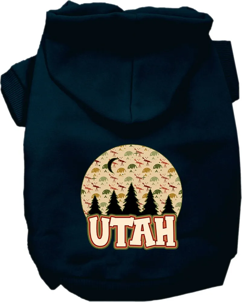 Pet Dog & Cat Screen Printed Hoodie for Medium to Large Pets (Sizes 2XL-6XL), "Utah Under The Stars"