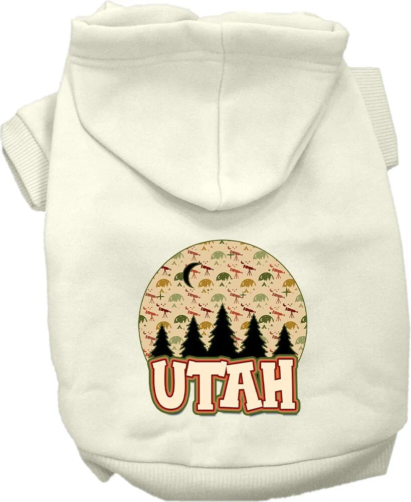 Pet Dog & Cat Screen Printed Hoodie for Medium to Large Pets (Sizes 2XL-6XL), "Utah Under The Stars"