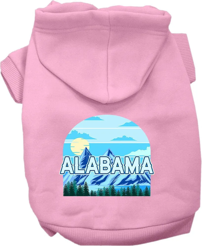 Pet Dog & Cat Screen Printed Hoodie for Small to Medium Pets (Sizes XS-XL), "Alabama Trailblazer"