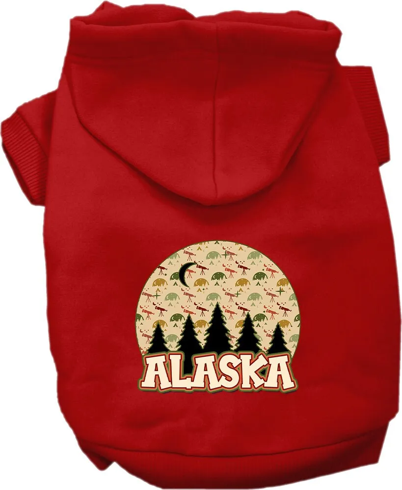 Pet Dog & Cat Screen Printed Hoodie for Small to Medium Pets (Sizes XS-XL), "Alaska Under The Stars"