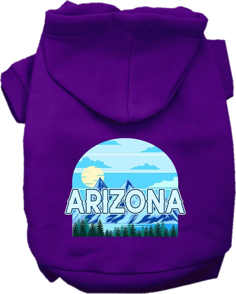 Pet Dog & Cat Screen Printed Hoodie for Small to Medium Pets (Sizes XS-XL), "Arizona Trailblazer"