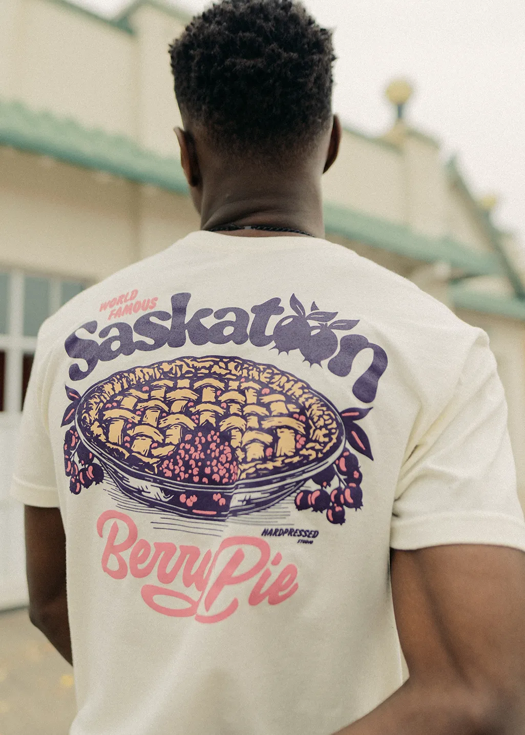 Saskatoon Berry Pie Tee | Soft Butter | Unisex