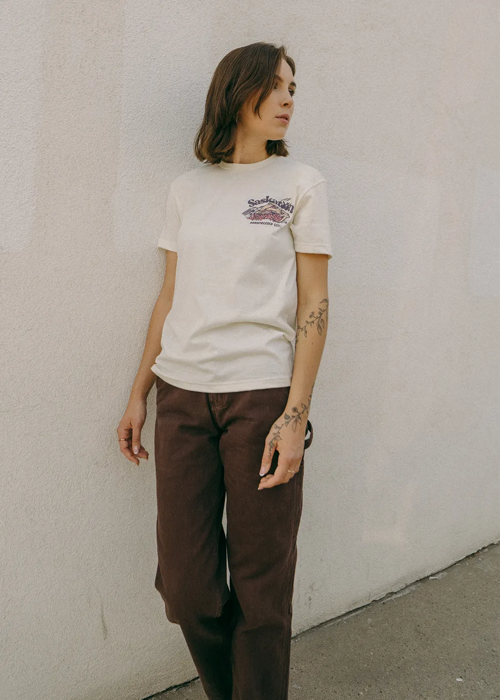 Saskatoon Berry Pie Tee | Soft Butter | Unisex