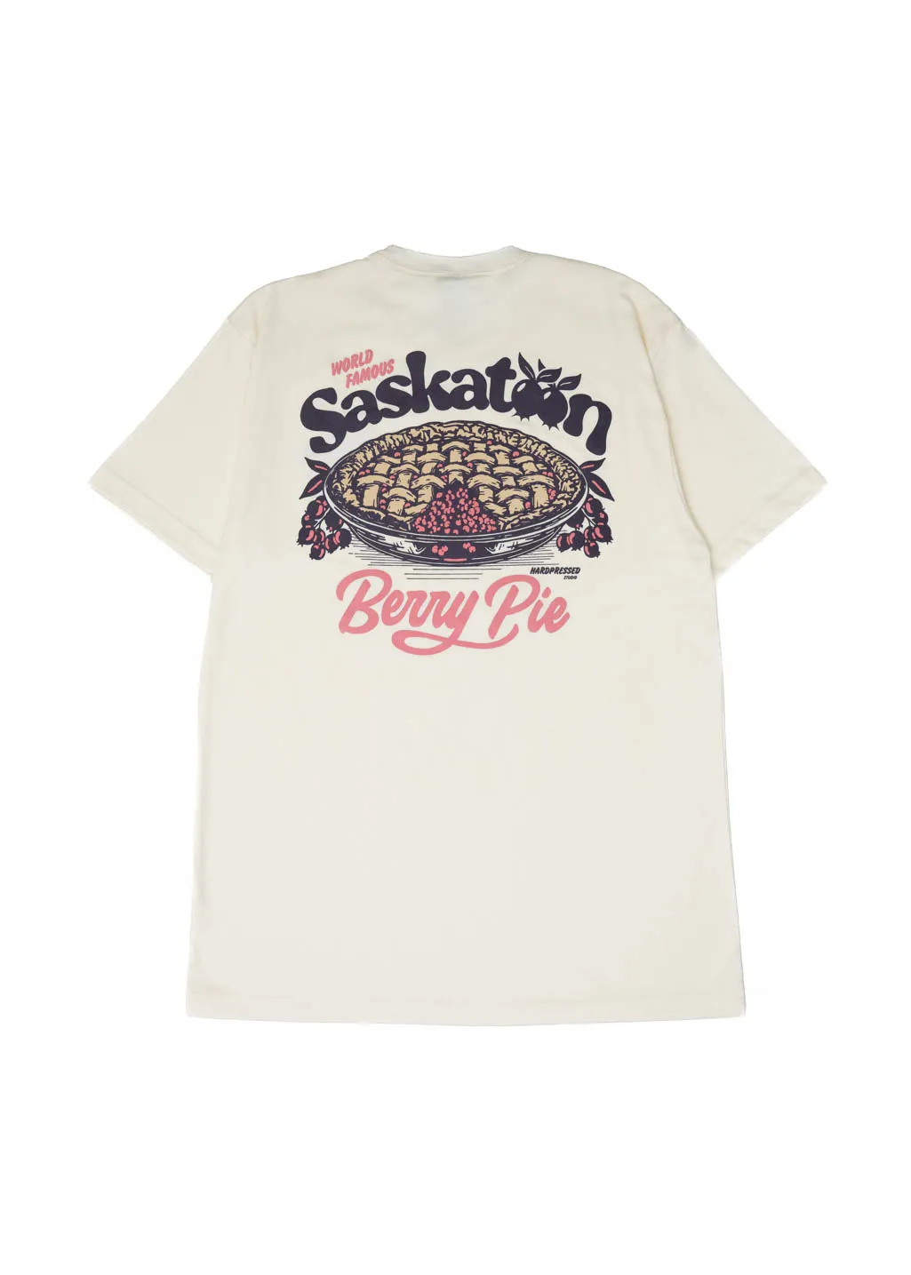 Saskatoon Berry Pie Tee | Soft Butter | Unisex