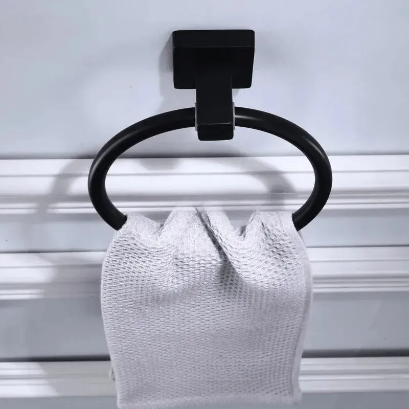 Wall-mounted towel ring