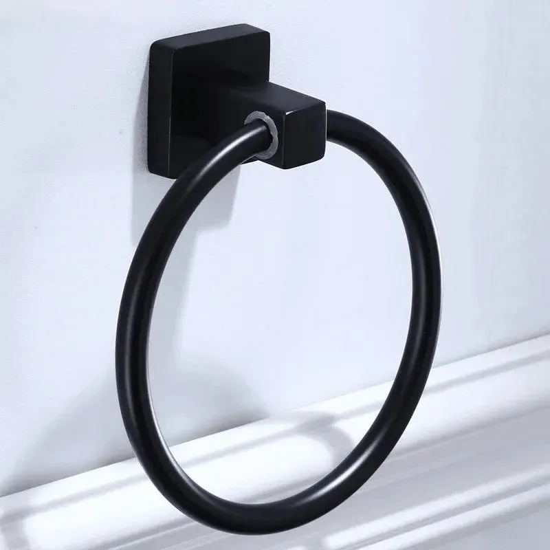 Wall-mounted towel ring