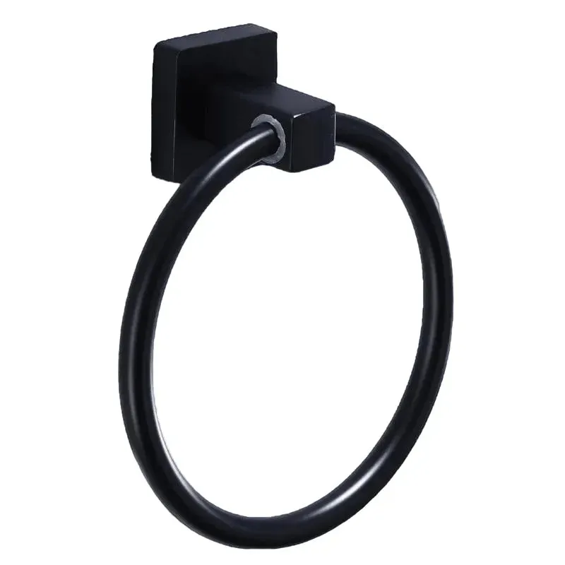 Wall-mounted towel ring