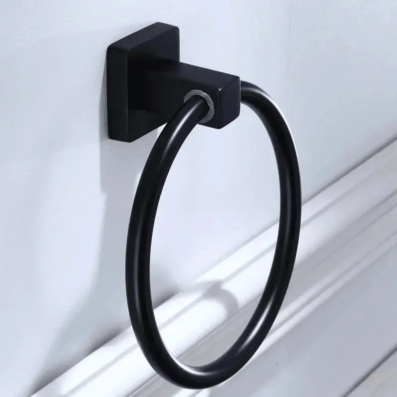 Wall-mounted towel ring